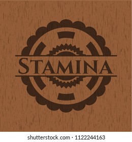 Stamina retro wood emblem