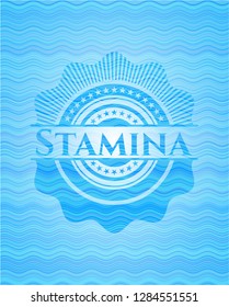 Stamina water representation style badge.