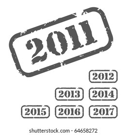 Stamp 2011-2017 (grey)