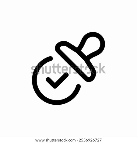 stamp approve check mark icon sign vector