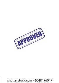 Stamp approved purple