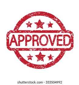stamp approved with red text