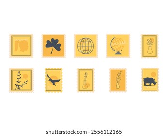 Stamp Art Design Element Set