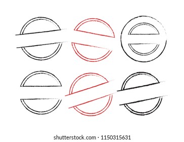 Stamp art set. Stamp grunge vector illustration