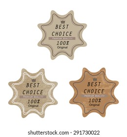 Stamp best choice badge vector