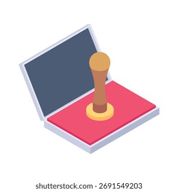 Stamp Book Vector icon which can easily modify or edit
