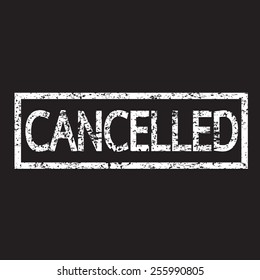 stamp cancelled text 