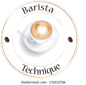 Stamp cappuccino