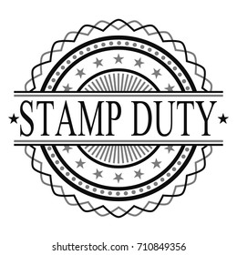 Stamp Duty Certified Original Stamp Design Vector Art.