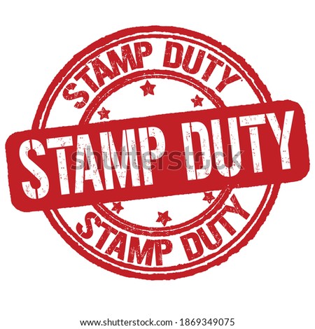 Stamp duty grunge rubber stamp on white background, vector illustration