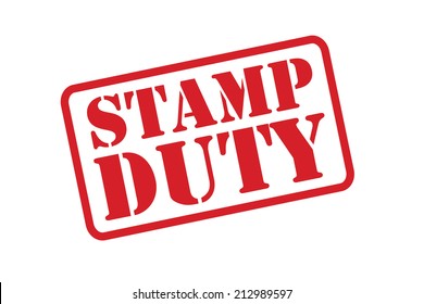 STAMP DUTY red Rubber Stamp vector over a white background.