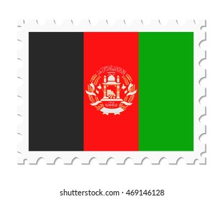 stamp flag afghanistan