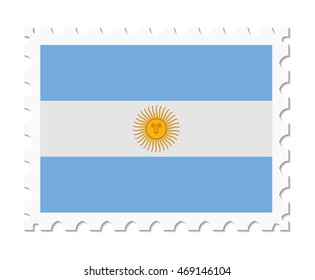 stamp flag argentina