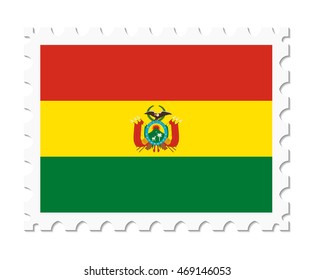 stamp flag bolivia