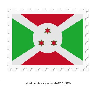 stamp flag burundi