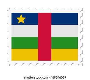 stamp flag central african