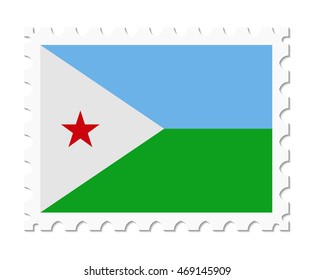 stamp flag djibouti