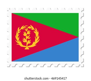 stamp flag eritrea