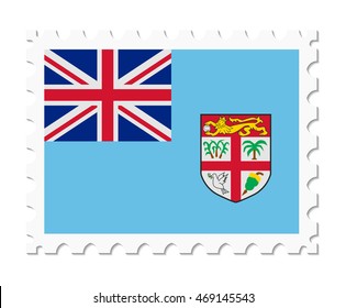 stamp flag fiji