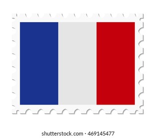 stamp flag france