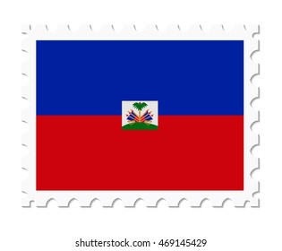 stamp flag haiti