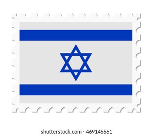 stamp flag israel