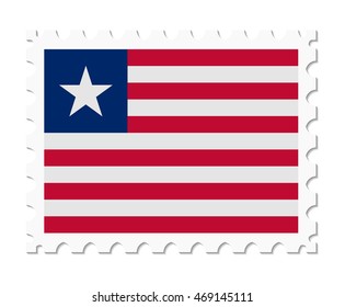 stamp flag liberia