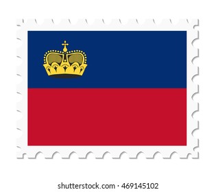 stamp flag liechtenstein
