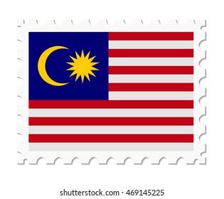 stamp flag malasya