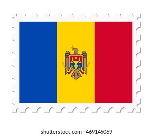 stamp flag moldova