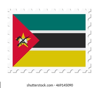 stamp flag mozambique
