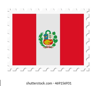 stamp flag peru