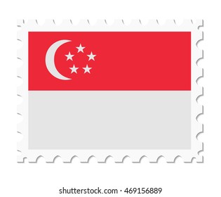 stamp flag singapore