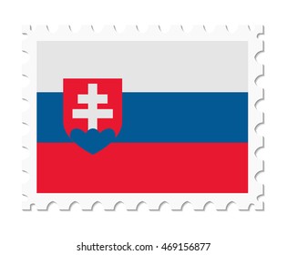 stamp flag slovakia