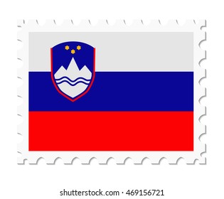 stamp flag slovenia