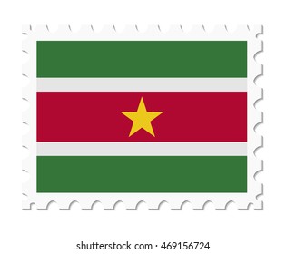 stamp flag suriname
