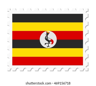 stamp flag uganda