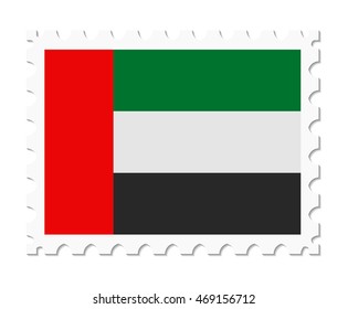 stamp flag united arab