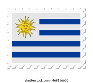 stamp flag uruguay