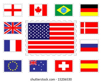 Stamp flags