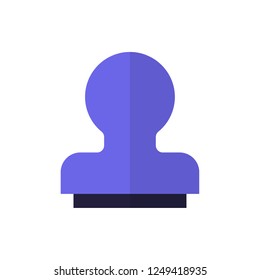 stamp flat vector icon
