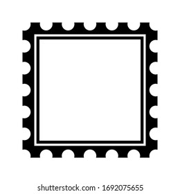 	
Stamp Frame, flat black color, vector, illustration. Isolate on white background. eps 10
