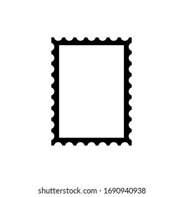 stamp frame in white background