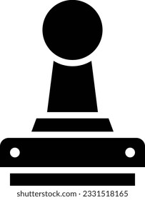 Icono de glifo de sello - Icono único, vector