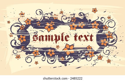 Stamp Gothic ( grunge and staff )