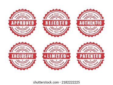 Vector de conjunto de logotipos de estampado