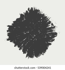 Stamp Grunge Texture. Bold circle distressed background. Badge or insignia element. Logos, Icons or Label template. Empty circular design element. EPS10 vector.