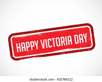 Stamp Of Happy Victoria Day.