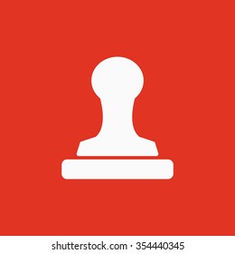 The stamp icon. Cliche symbol. Flat Vector illustration