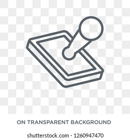 Stamp icon. Stamp design concept from Delivery and logistic collection. Simple element vector illustration on transparent background.
